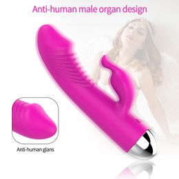 bpm 12 Frequency G-Spot Dildo Rabbit vibrators Vibrating Vagina Massager Female Masturbator Clitoris Stimulator sexy Toys For Wom