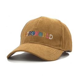Dad Hat Latest Album Astroworld Cap 100 Corduroy Embroidery Women Men Baseball Caps High Quality Hip Hop Bone Garros Snapback