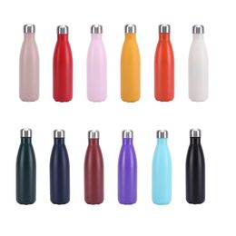 17oz 500ML Cola Shaped water bottle Vacuum Insulated Travel Water Bottle Stainless Steel Vacuum Flask Cup Sports Bicycle Water Bottles C0810x05