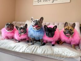 Maglione per cani di lusso caldo inverno copritura del filo tacchino abbigliamento per cani nobili vestiti per animali