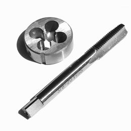 Hand Tools 2pcs HSS 3/8-20 Straight Flute Machine Taps Right Pipe Tap And Die For Processing Iron Steel Copper Aluminium