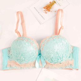 Girls Cheap Bra Sexy Women Lace Unlined Brace Push Up Bra Brasserie Underwear Bras Lingerie Intimates Bralette For Women L220726