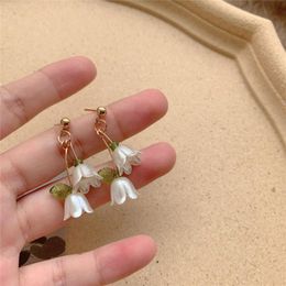 Dangle & Chandelier Tulip Flower Earrings Sweet WomenDangle
