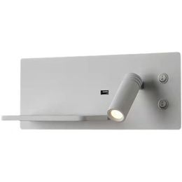 Wall Lamp With Wireless Charger USB Port LightWall