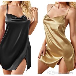 Retail Sexy Plus Size S-3xl Women Sleep Lounge Sexy V-neck Slim Fitting Lingerie Multicolor