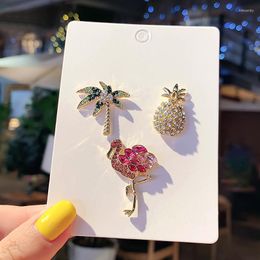 Pins Brooches Mini Cute Little Brooch Female Coconut Tree Pineapple Badge Men's Decorative Pin Jewellery Kirk22