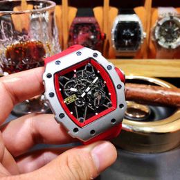 Watch ZF Factory RichaMill Swiss Luxury Mens Mechanical Watch Wristwatch Fine Steel Leisure Personalised Automatic Luminous Fashion Tape Sports w