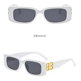 2022 White letter sunglasses for women Fashion brand glasses UV400 Men's leisure visor goggles wholesale
