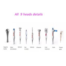 hydradermabrasion hydro oxygen jet peel LED pdt mask water dermabrasion spray gun head probe tips head