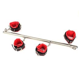 BDSM Toys Stainless Steel Adjustable Spreader Bar Bondage Set Unisex Sex Ha259b