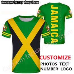 JAMAICA t shirt diy free custom made name number jam t shirt nation flag jm Jamaican country college print p o 0 clothing 220616
