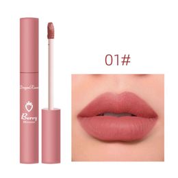 Lip Gloss 12 Colour Velvet Matte Waterproof Long-lasting Glaze Non-fading Non-stick Cup Lipstick Portable Cosmetic TSLM1