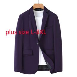 Men's Suits & Blazers Arrival Fashion Super Large Autumn And Winter Men Casual Suit Coat Plus Size L XL 2XL3XL 4XL 5XL 6XL 7XL 8XLMen's