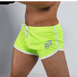 Summer men Sport man boxer Shorts male Trunks Slim Mens Gyms Brand Jogger Sporting Men Beach short quality 220715