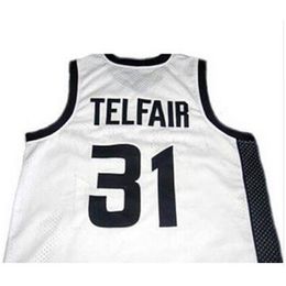 Chen37 Goodjob Men Youth women Vintage #31 Sebastian TELFAIR College Basketball Jersey Size S-6XL or custom any name or number jersey