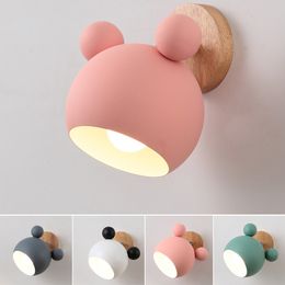 Modern Wall Lamp Colourful Iron Wall Lamps For Living Room Bedroom Baby Decor Nordic Home Bedside Light Fixtures