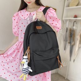 New Simple Waterproof Nylon Women Backpack Female Large Capacity Travel Book Bags Schoolbag College L