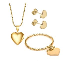 Earrings & Necklace Sets For Bridesmaids Heart With Picture Inside Satiness Steel Earring Teenage Girl Bracelet BoxesEarrings EarringsEarrin