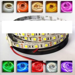 12V/24V Flexible Light Tape Rope Ribbon String IP20 Non Waterproof 60LEDs/m Double Layer PCB for Cabinet Kitchen Celling