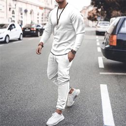 3D Printing Mens Clothes Oversized Tshirts Customizable Tracksuit Sports Sets Longsleeved Casual Suit Gym Sweatshirt 220726