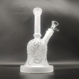 8.3 Inch White Hookah Water Glass Bong Smoking Tobacco Pipe Beaker Smoking Bubbler Smoke Pipes Bongs Bottles Dab Rig 14mm Bowl