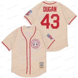Nikivip Cheap Wholesale Jimmy Dugan #43 Baseball Jerseys Movie Rockford Peaches Tom Hanks Men's Stitched Jersey Vintage Top Quality