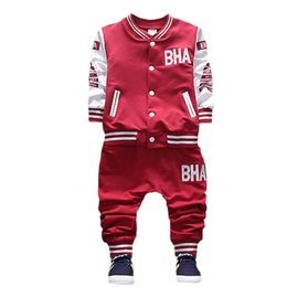 Clothing Sets Children's Shi Shu Hua Brand Colour Matching Letter Embroidery Thickening Sports Fashion Quality Beibei Boy ClothesClothing