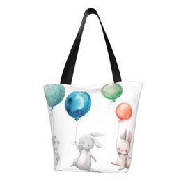 Evening Bags Women's Bag Little Hares With Balloon Shopper Handbag Shoulder Reusable Shopping BagEvening EveningEvening