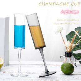 165ml Acrylic champagne wine glasses 2 colors PC cups Anti-drop and High temperature resistance plastic cups DHL
