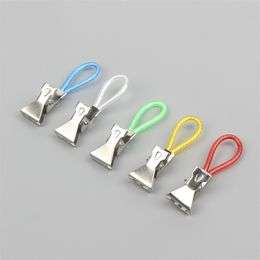 Metal Tea Towel Clips On Hook Hanging Clothespin Laundry Colourful Clothes Clip Hanger Laundry Storage Home Supplies 20220611 D3