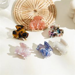 2022 Spring Hot Korea High Quality Starry Sky Acetate Clamps Hair Claw Clips Mini Barrettes Women Girls Sweet Hair Accessories