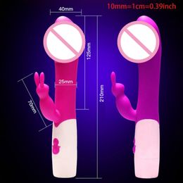 RXJD Rabbit Vibrator Cli-t Massager Anu-s Stimulator Adult Toy for Women Couples