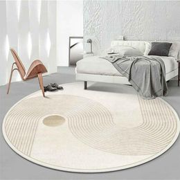 Carpets Ins Light Luxury Round Living Room Large Area Carpet High Quality Rugs For Bedroom Home Decor Mat Lounge Rug Chair Mats