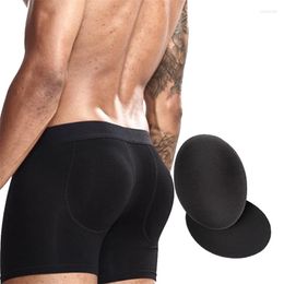 Underpants Men BuEnhancer Sponge Pads For Underwear Hip Shaper Padded Briefs Pad Enhancer Push Up Cup Panties Lifter PadUnderpantsUnderpants