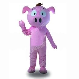 Halloween cute pig Mascot Costume simulation Cartoon Anime theme character Adults Size Christmas Outdoor Advertising Outfit Suit