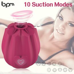 bpm Flower Shape Vagina Sucking Vibrator Intimate Nipple Sucker Oral Licking Clitoris Stimulation Powerful sexy Toys for Women