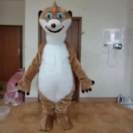 High quality Plush Squirrel Mascot Costumes Halloween Fancy Party Dress Cartoon Character Carnival Xmas Easter Advertising Birthday Party Costume Outfit