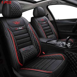 Leather Car Seat Cover For Chevrolet Aveo T250 T300 Lacetti Onix Cruze Lanos Cobalt Captiva Niva Auto Accessories H220428