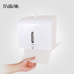 Wall Mounted ABS Plastic Toilet Paper Holder Bathroom Hand Dispenser Tissue box Y200108