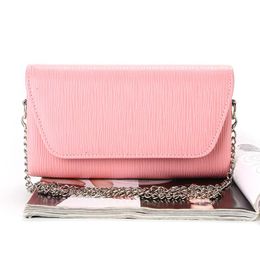 Evening Bags Pink Gold Solid Pu Leather Women Big Flap Cover Envelope Day Clutch Handbag Wedding Bag Ladies Chain Crossbody Phone Wallet Bag