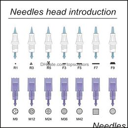 Micro Needle Cartridge Tips For Artmex V8 V6 V11 V9 Permanent Makeup Hine Derma Pen Dr Mts Pmu Skin Care Drop Delivery 2021 Needles Supply