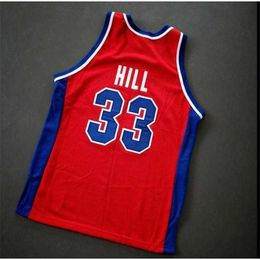 Chen37 Custom Men Youth women Vintage Grant Hill Vintage red College Basketball Jersey Size S-4XL or custom any name or number jersey