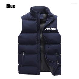 Men's Vests Bikinis Secret Autumn Men Fashion Vest Jacket Warm Sleeveless Winter Casual Clothes Plus Size Outdoor Printed Waistcoat Guin22