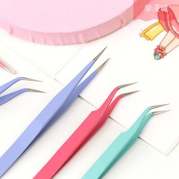 Gift Wrap Candy Colour Stainless Steel Tweezers Macaron Washi Tape Sticker Tool Journal Gadgets Practical Portable TweezersGift