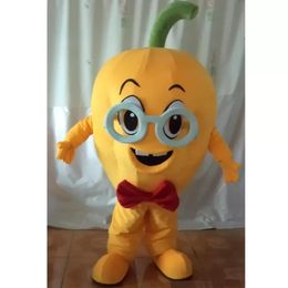 Halloween red chili Mascot Costume High Quality Cartoon pepper Plush Anime theme character Adult Size Christmas Carnival Birthday Party Fancy Outfit
