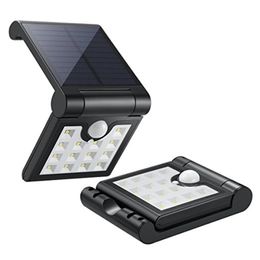 Solar Foldable Induction Wall Light Outdoor Sports Sensors Super Bright Safety Lights