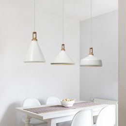 Pendant Lamps Large Nordic Lighting Fixture Luminaire White Wood Hanging Kitchen Dining Room Bar Suspension Lights Home DecorPendant