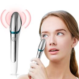 Electric Vibration Eye Lips Face Massager Anti Wrinkle Aging Dark Circle Remover RF Heated Eye Face Massager Beauty Care Machine 220514