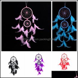 Novelty Items Home Decor Garden Wind Chimes Five Colours Dream Catcher Traditional Style Dreamcatcher Ornament Gifts Wall Hanging Decoratio