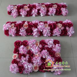 silk flower centerpieces for weddings UK - Decorative Flowers & Wreaths Sweet Home Artificial Silk Flower Wall Wedding Background Arch Row Road Lead Table Centerpiece Ball